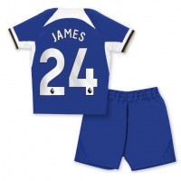 Chelsea Reece James #24 Heimtrikotsatz Kinder 2023-24 Kurzarm (+ Kurze Hosen)
